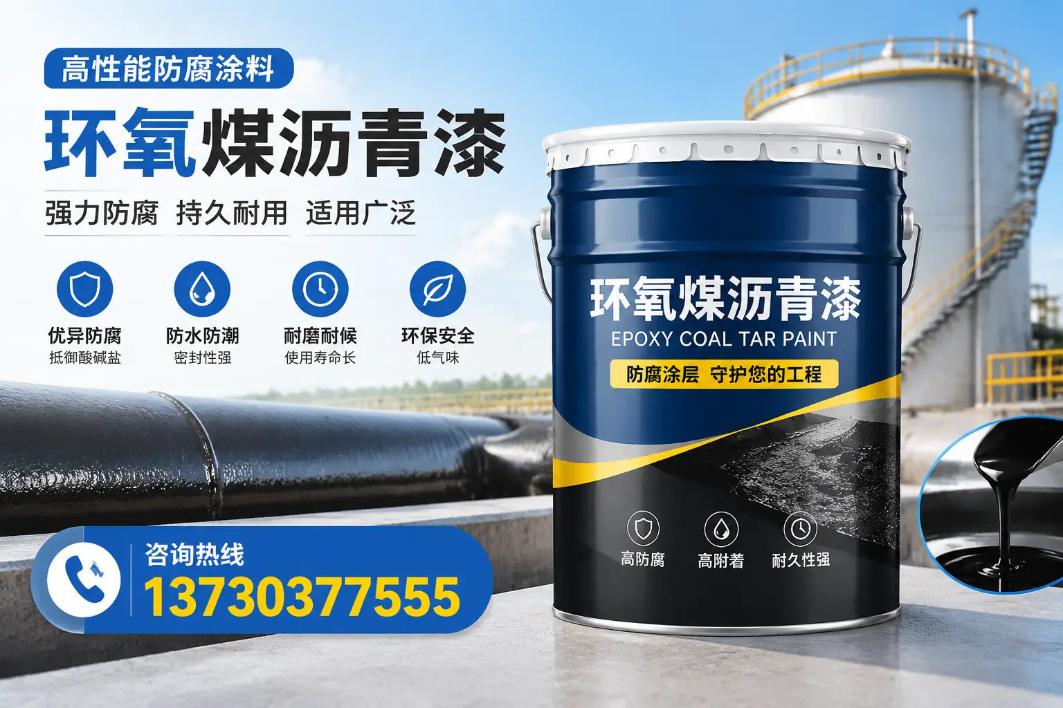 环氧煤沥青漆的耐久性分析,适合嵊州的使用场景